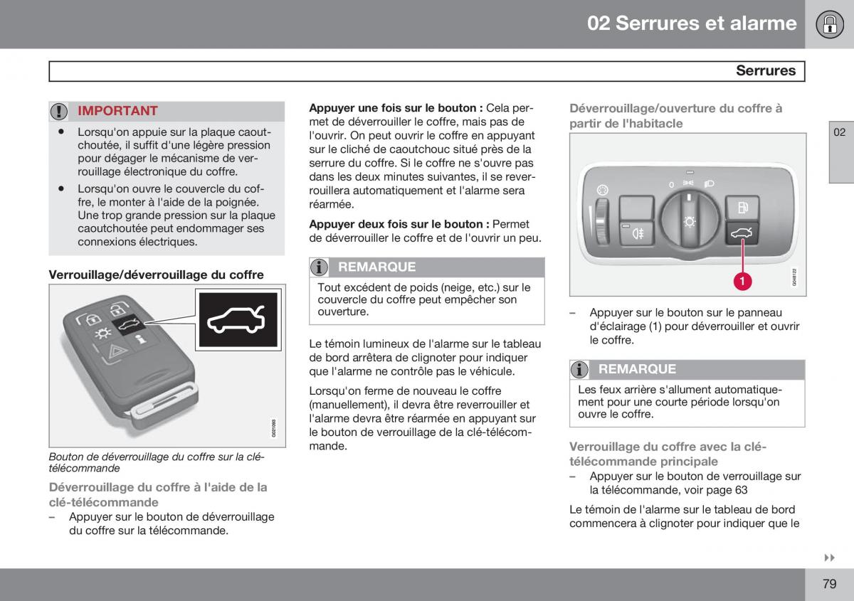 Volvo S60 II 2 manuel du proprietaire / page 81