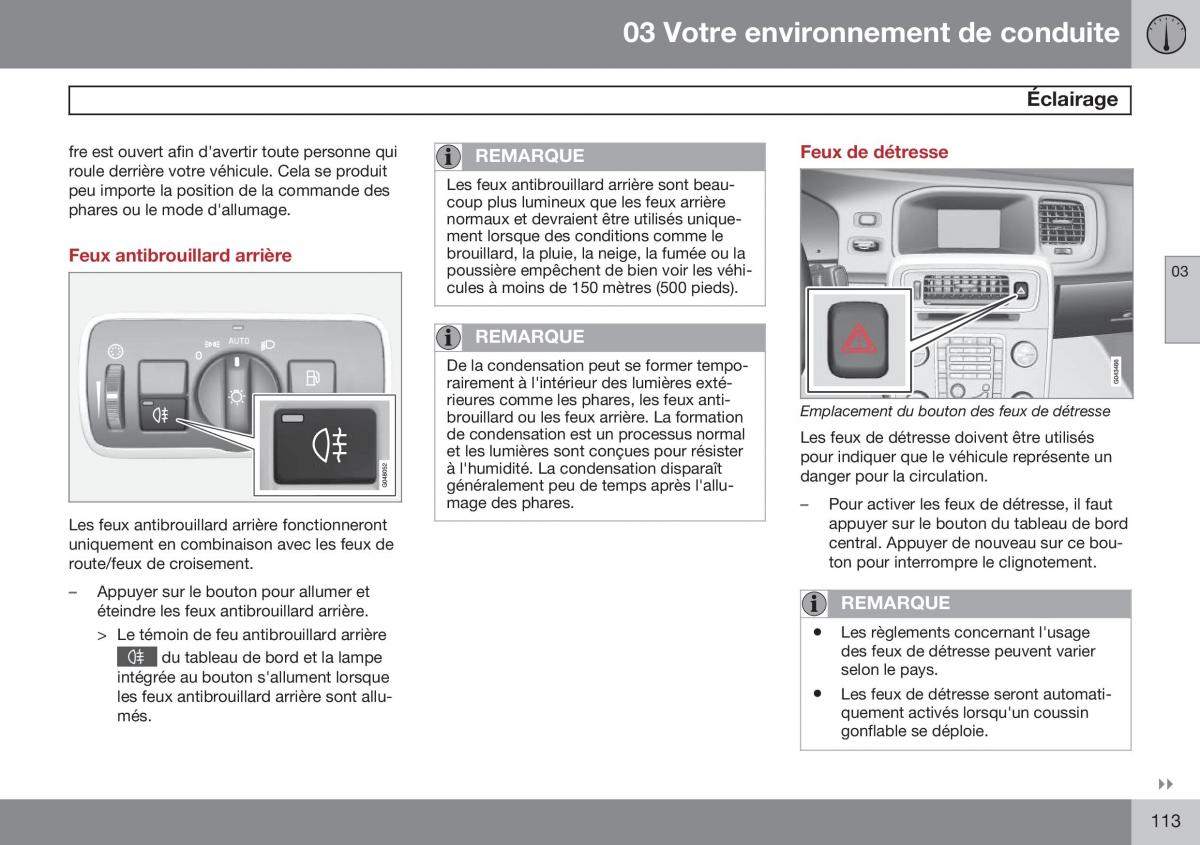 Volvo S60 II 2 manuel du proprietaire / page 115