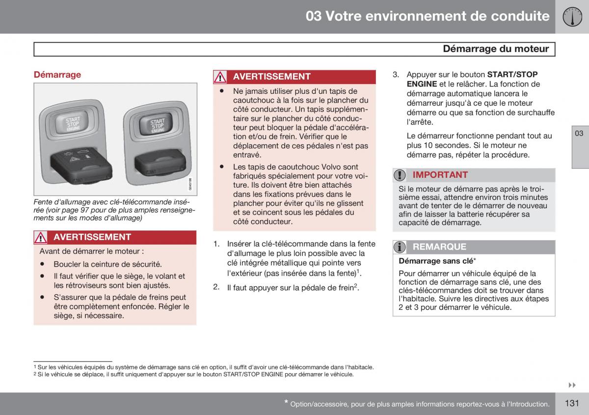 Volvo S60 II 2 manuel du proprietaire / page 133