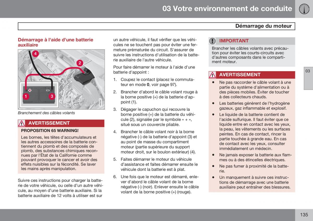 Volvo S60 II 2 manuel du proprietaire / page 137