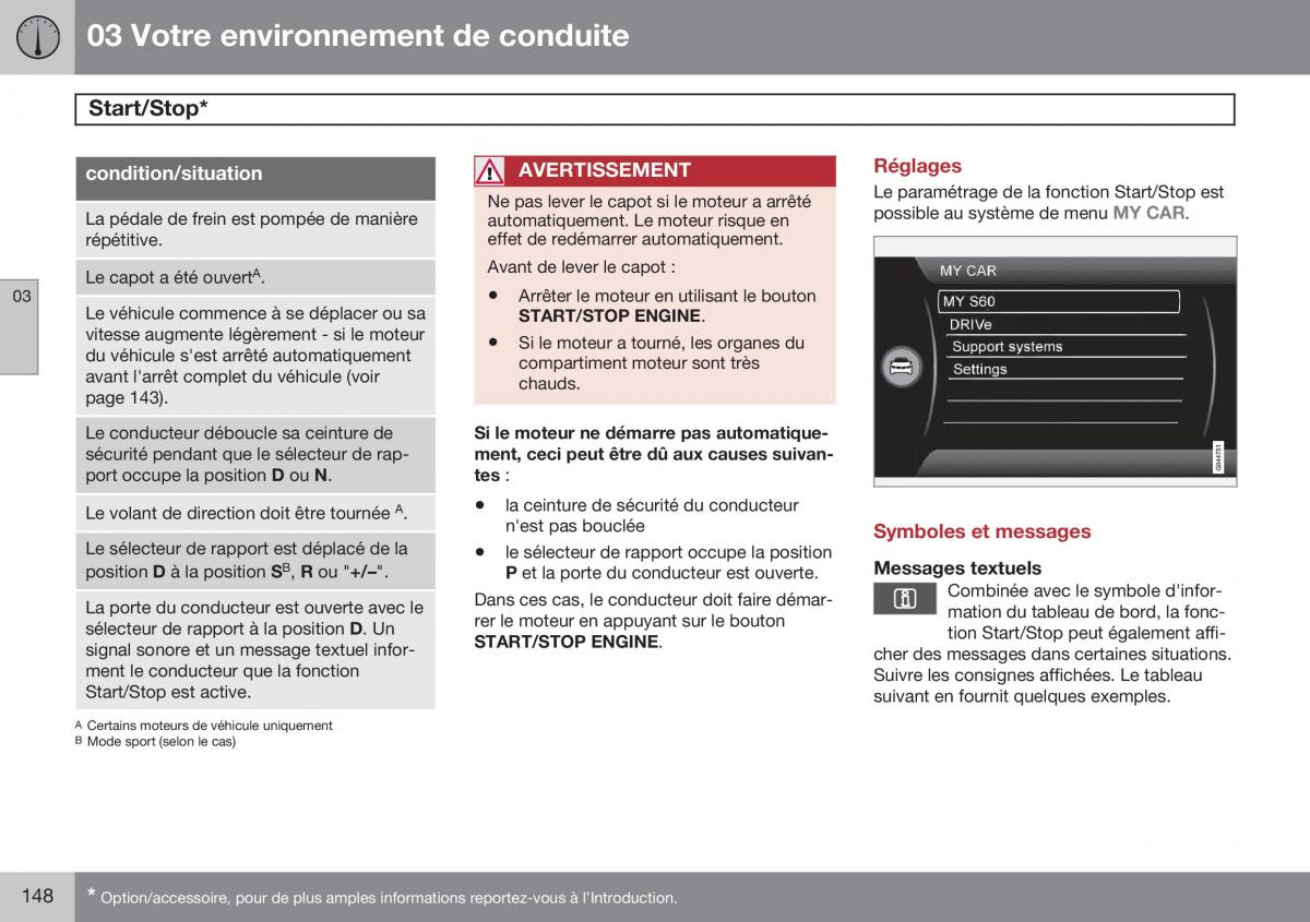 Volvo S60 II 2 manuel du proprietaire / page 150