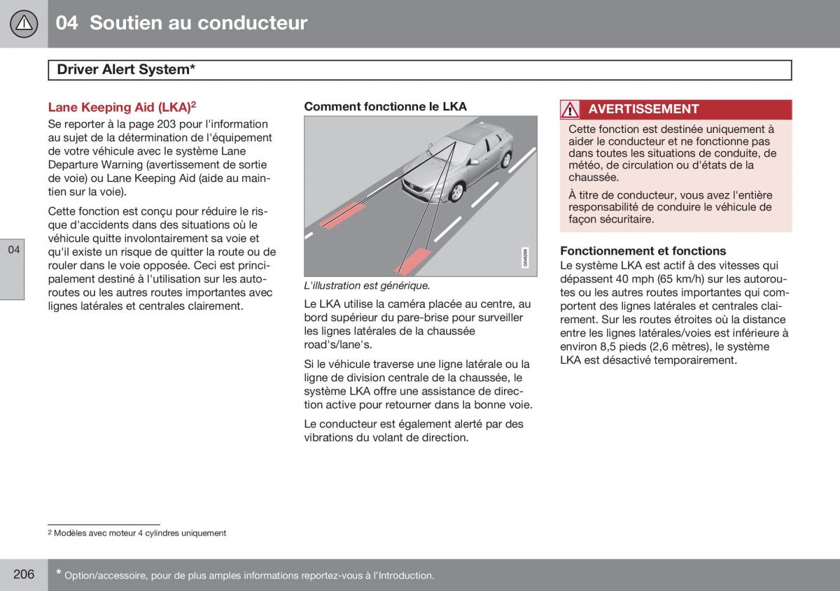 Volvo S60 II 2 manuel du proprietaire / page 208