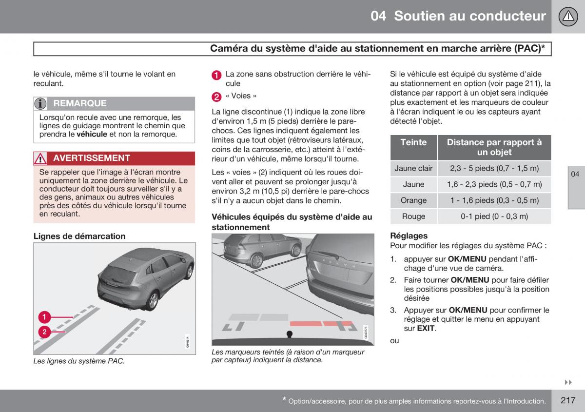 Volvo S60 II 2 manuel du proprietaire / page 219