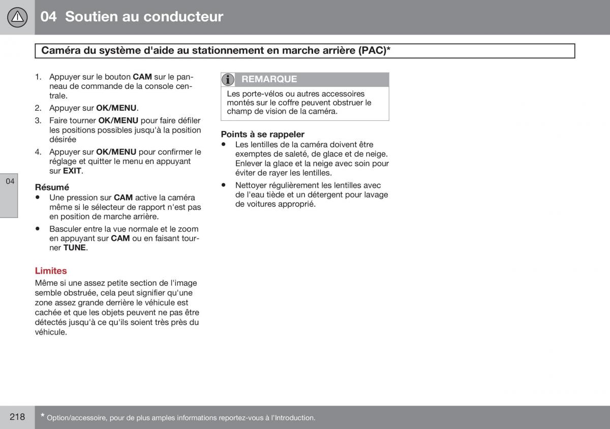 Volvo S60 II 2 manuel du proprietaire / page 220