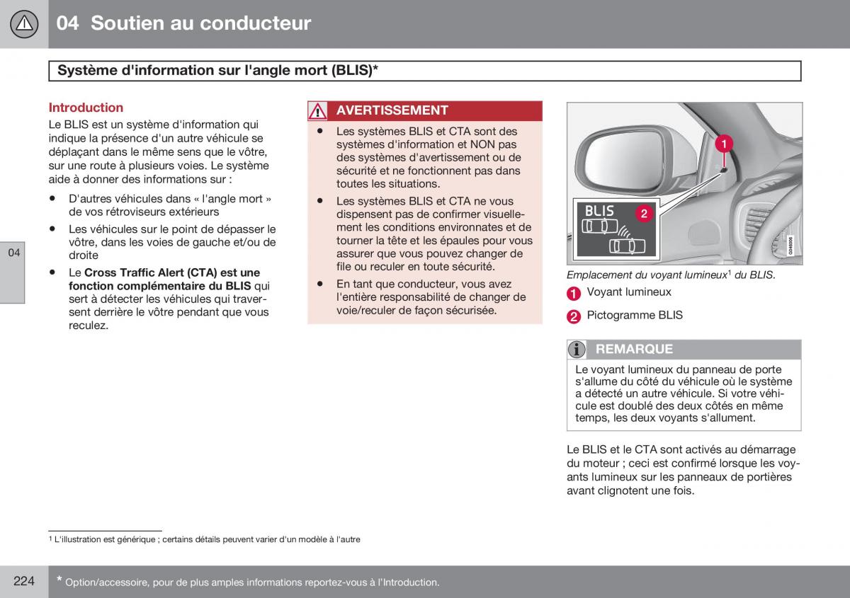 Volvo S60 II 2 manuel du proprietaire / page 226