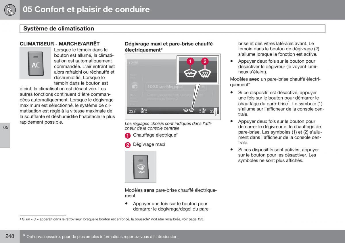 Volvo S60 II 2 manuel du proprietaire / page 250