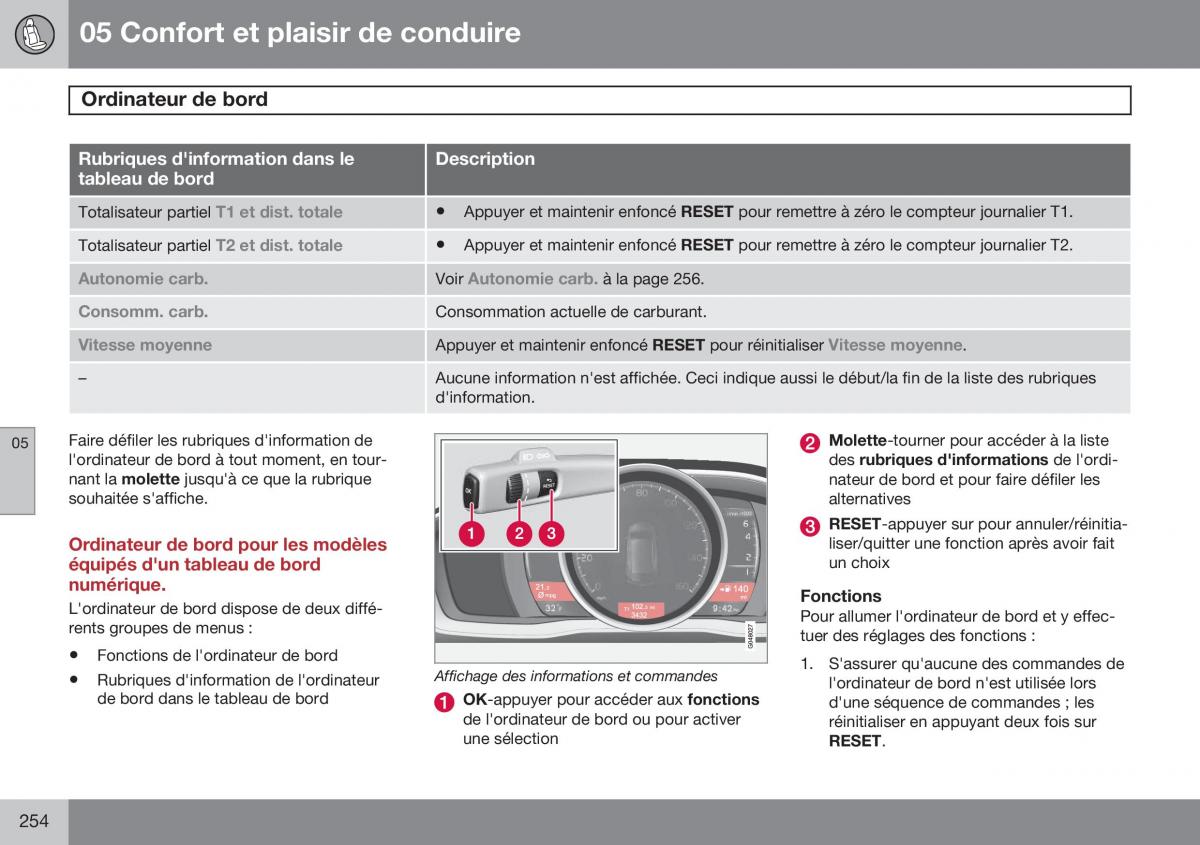 Volvo S60 II 2 manuel du proprietaire / page 256