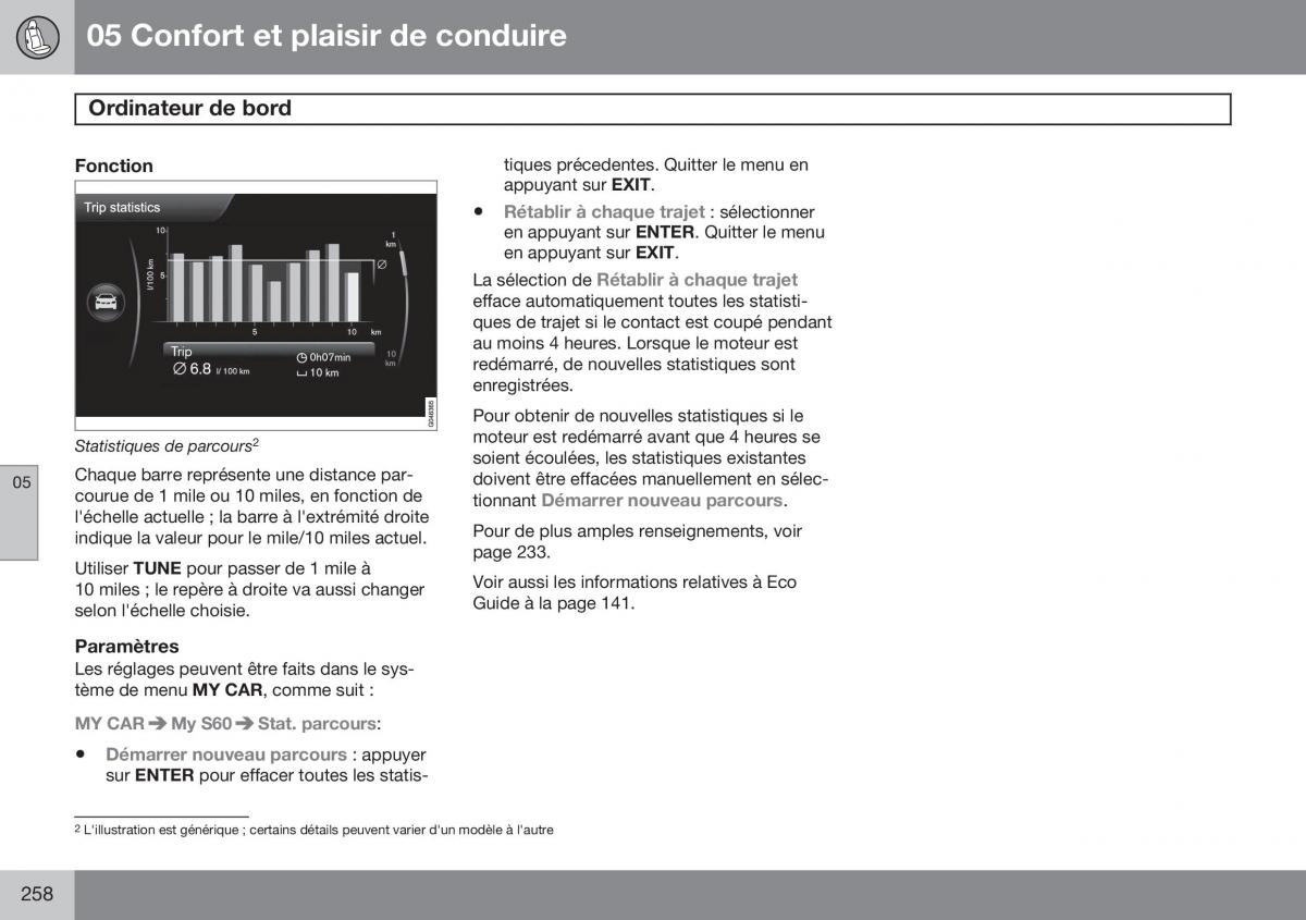 Volvo S60 II 2 manuel du proprietaire / page 260