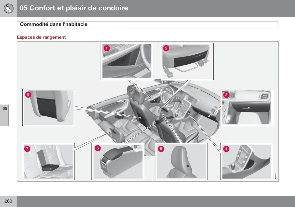 Volvo S60 II 2 manuel du proprietaire / page 262