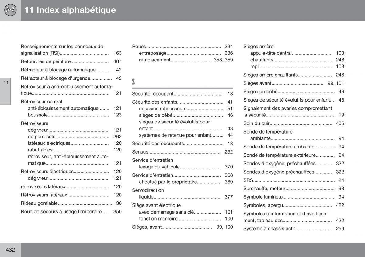 Volvo S60 II 2 manuel du proprietaire / page 434