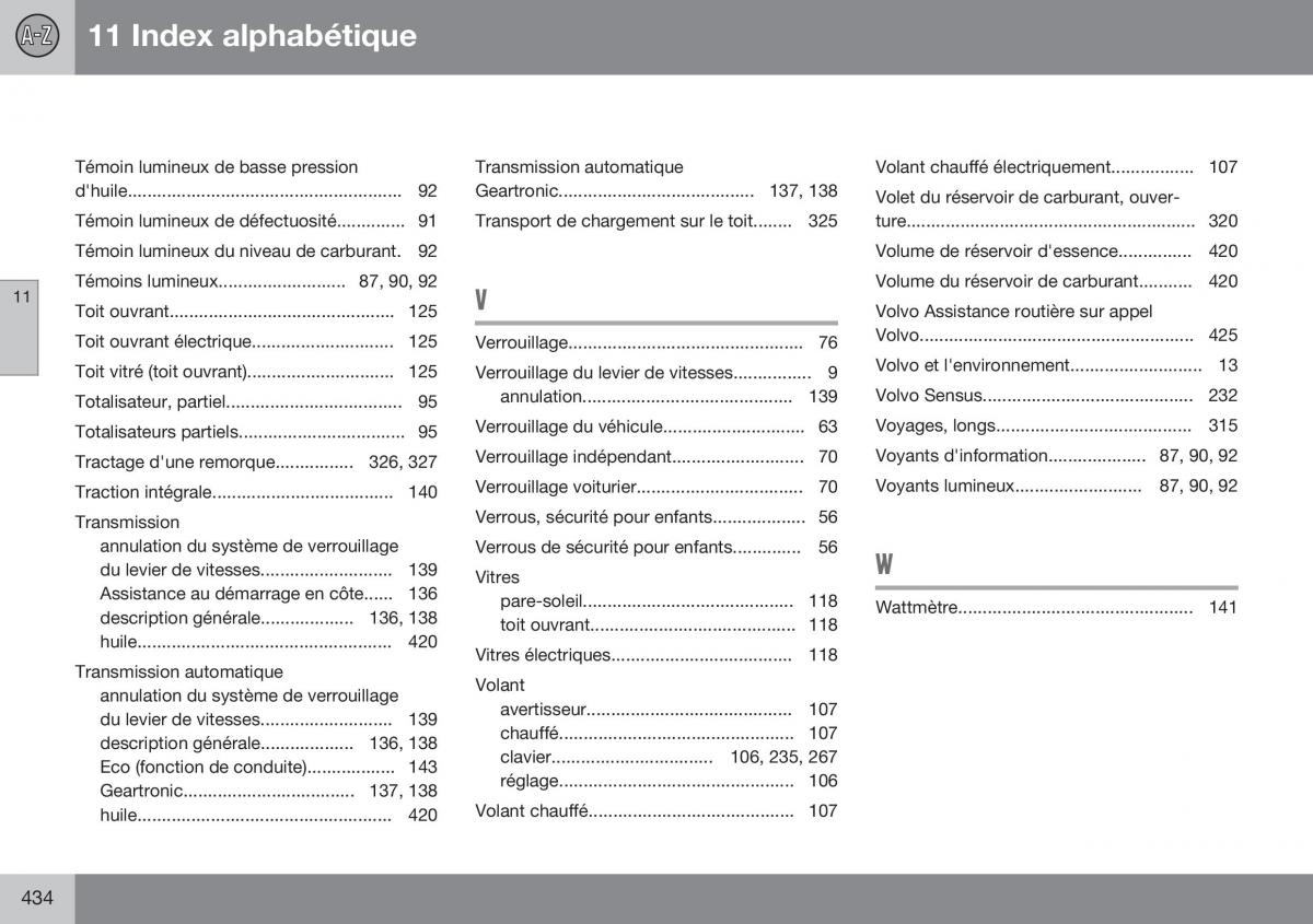 Volvo S60 II 2 manuel du proprietaire / page 436