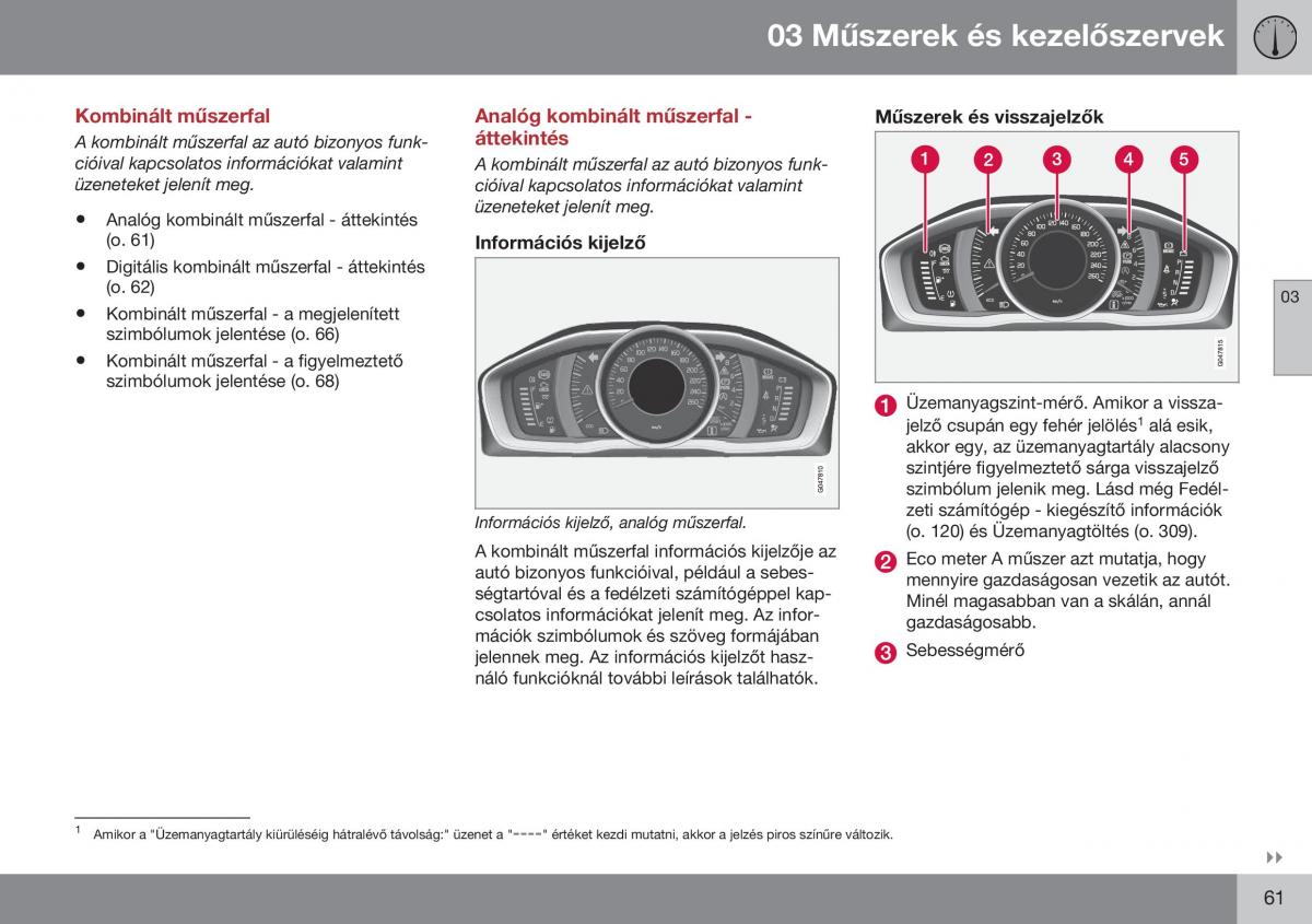 Volvo S60 II 2 Kezelesi utmutato / page 63