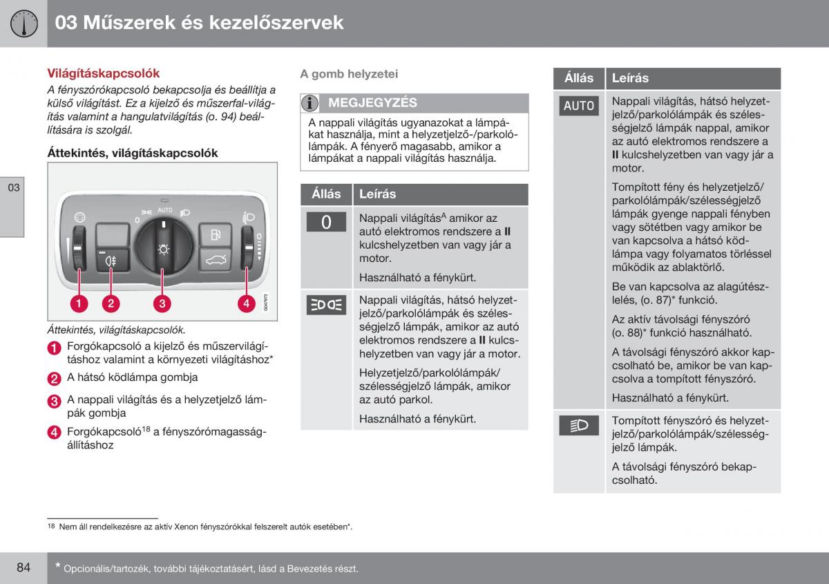 Volvo S60 II 2 Kezelesi utmutato / page 86