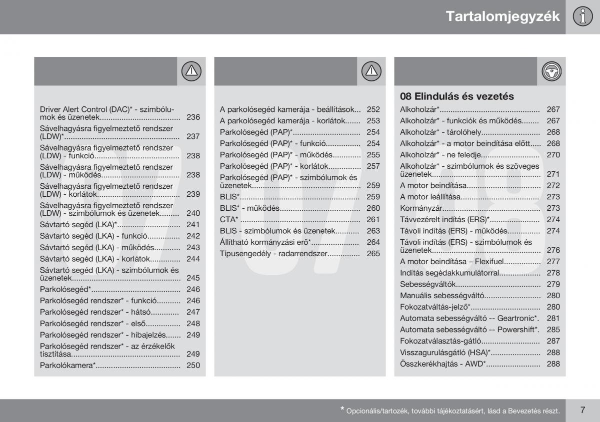 Volvo S60 II 2 Kezelesi utmutato / page 9