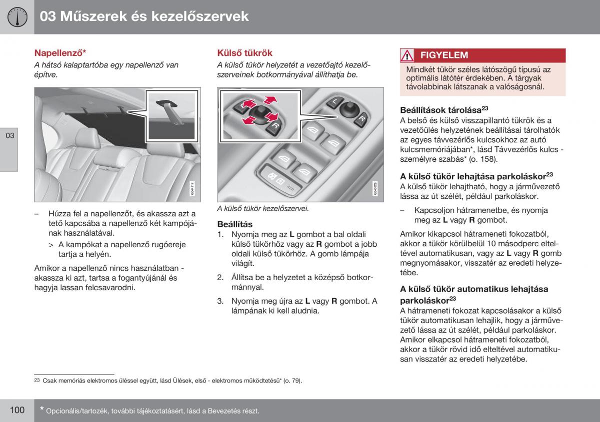 Volvo S60 II 2 Kezelesi utmutato / page 102