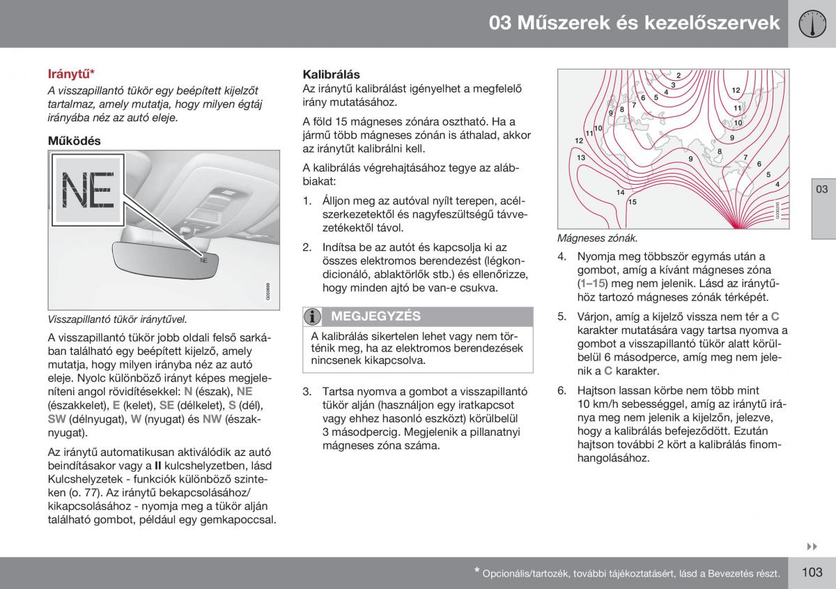 Volvo S60 II 2 Kezelesi utmutato / page 105