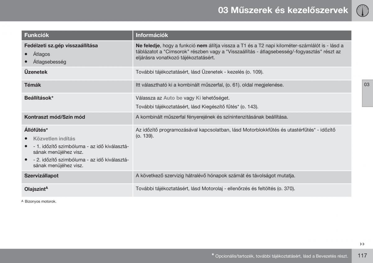 Volvo S60 II 2 Kezelesi utmutato / page 119