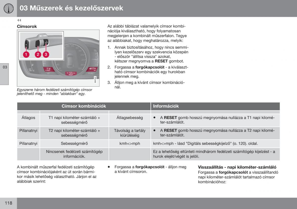 Volvo S60 II 2 Kezelesi utmutato / page 120