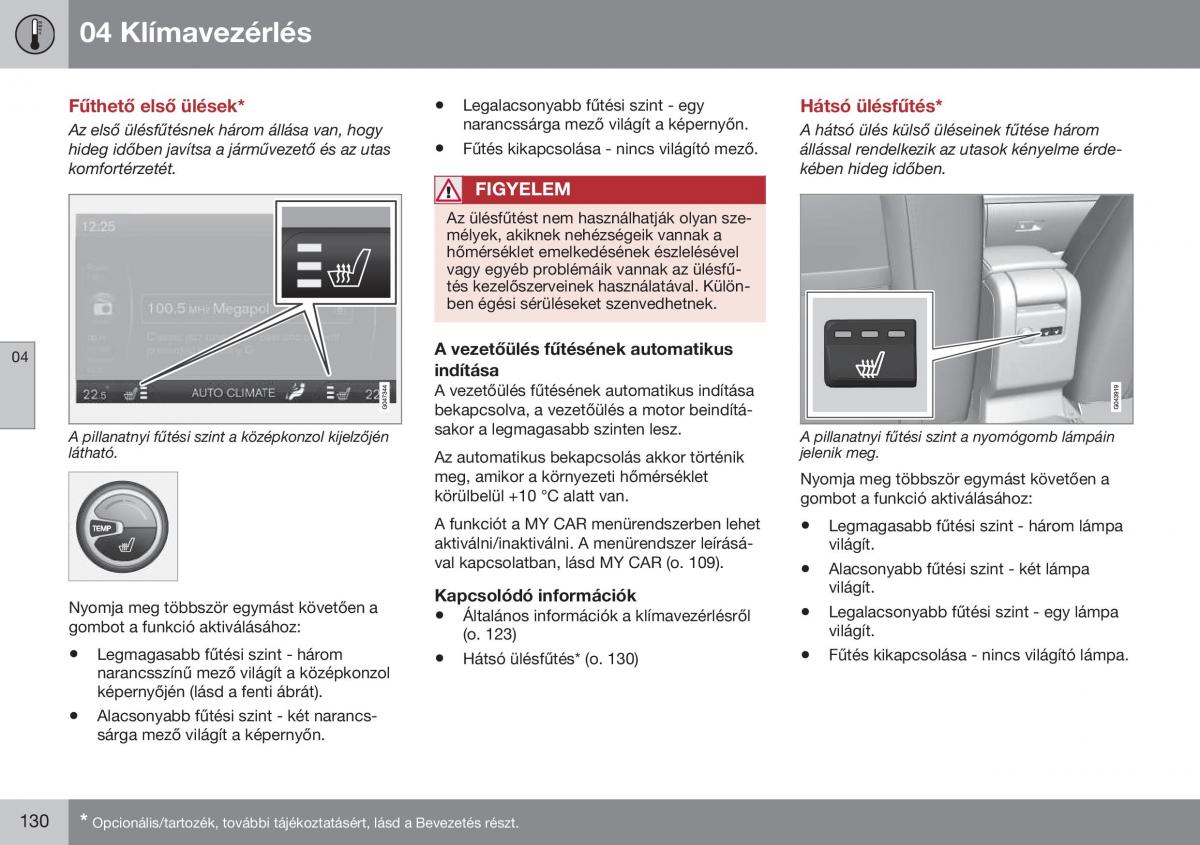 Volvo S60 II 2 Kezelesi utmutato / page 132