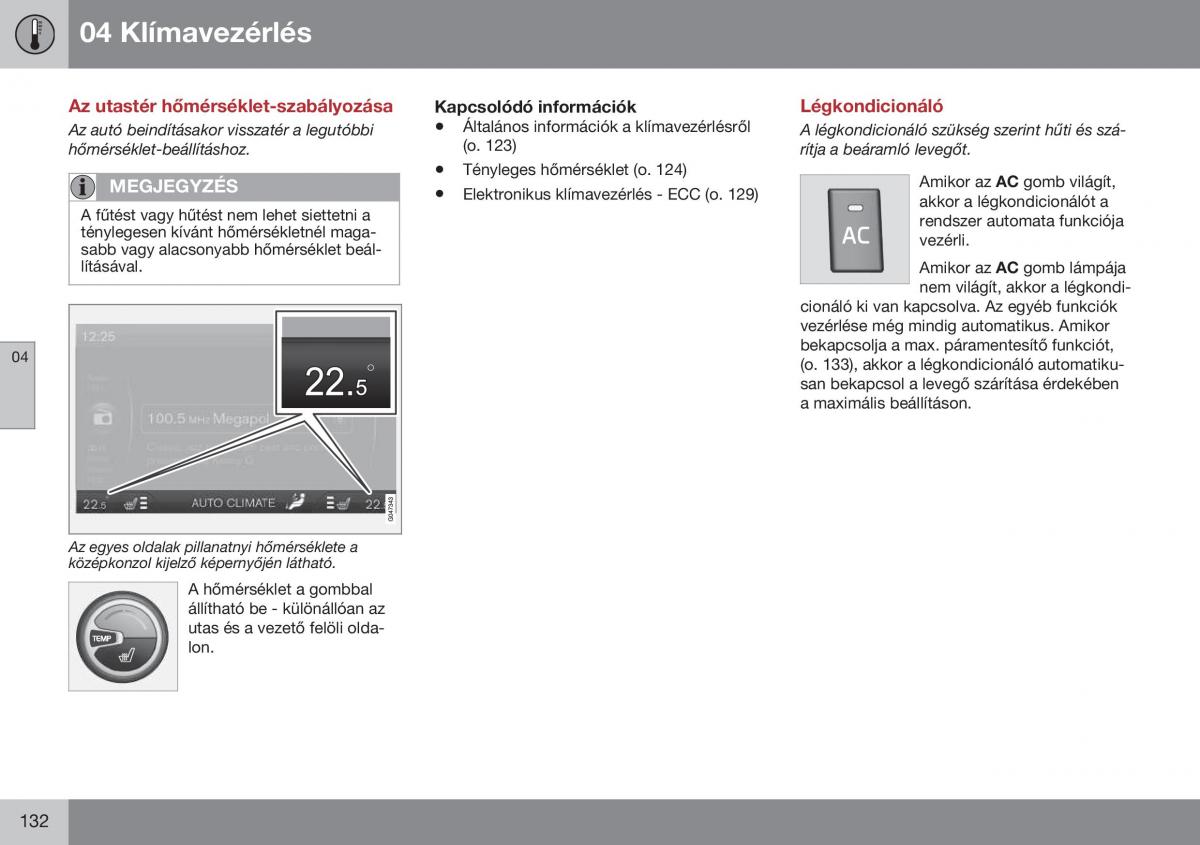 Volvo S60 II 2 Kezelesi utmutato / page 134