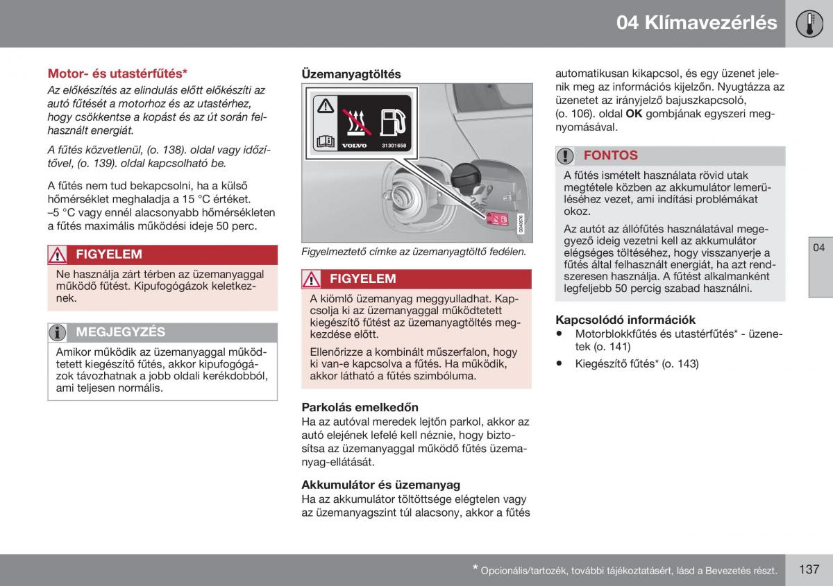 Volvo S60 II 2 Kezelesi utmutato / page 139