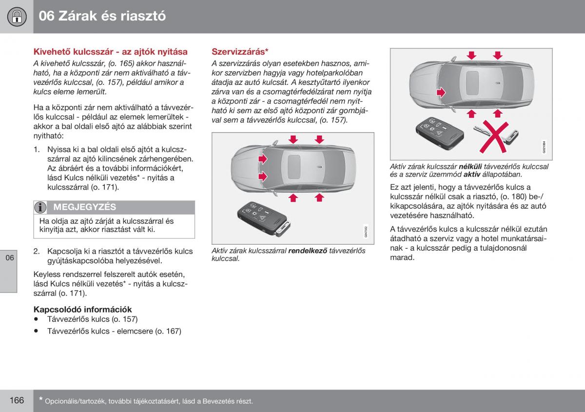 Volvo S60 II 2 Kezelesi utmutato / page 168