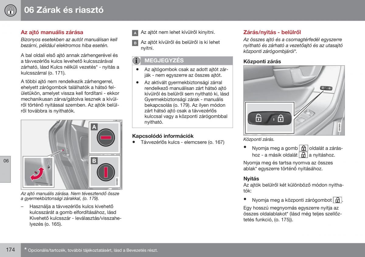 Volvo S60 II 2 Kezelesi utmutato / page 176