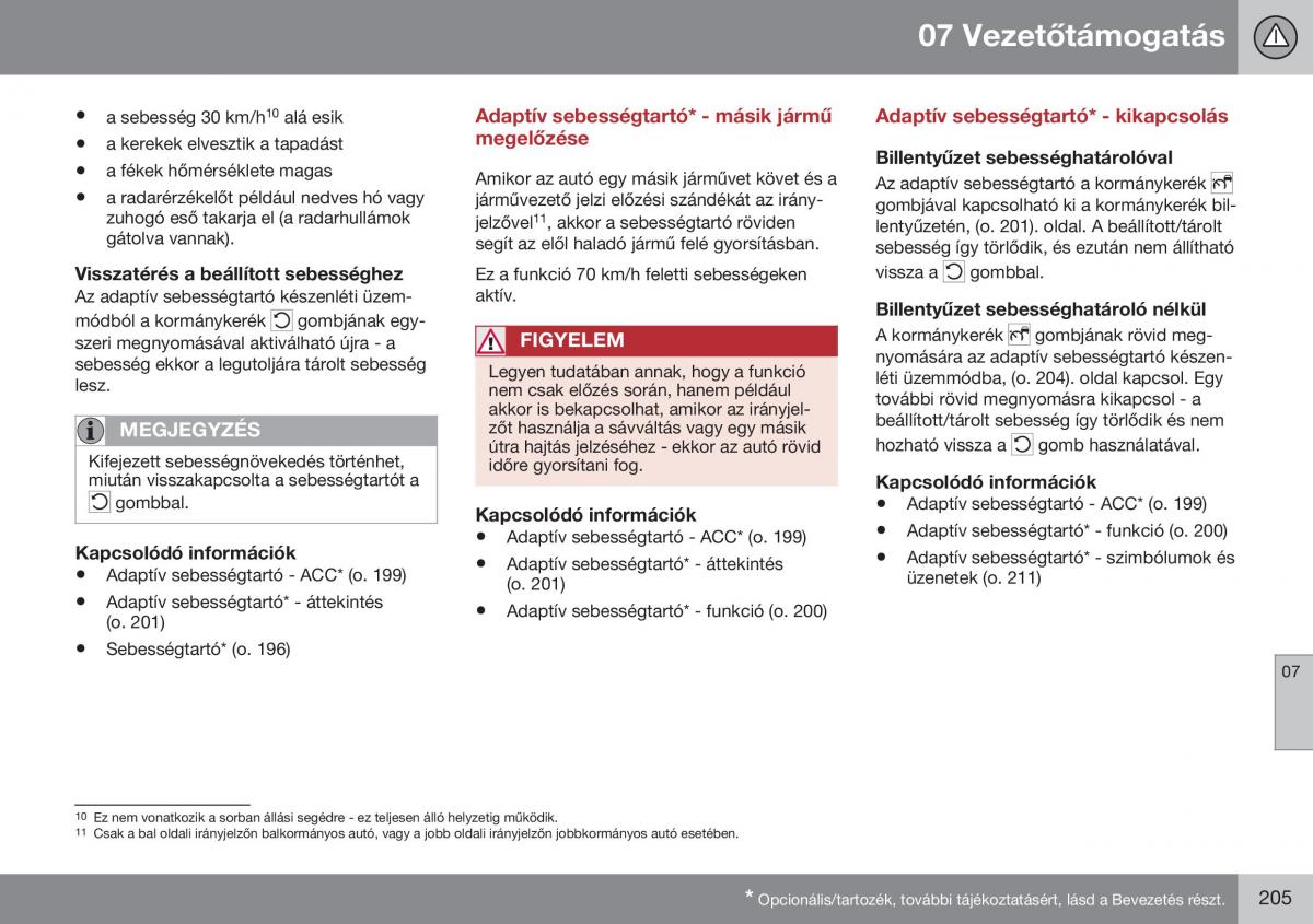 Volvo S60 II 2 Kezelesi utmutato / page 207