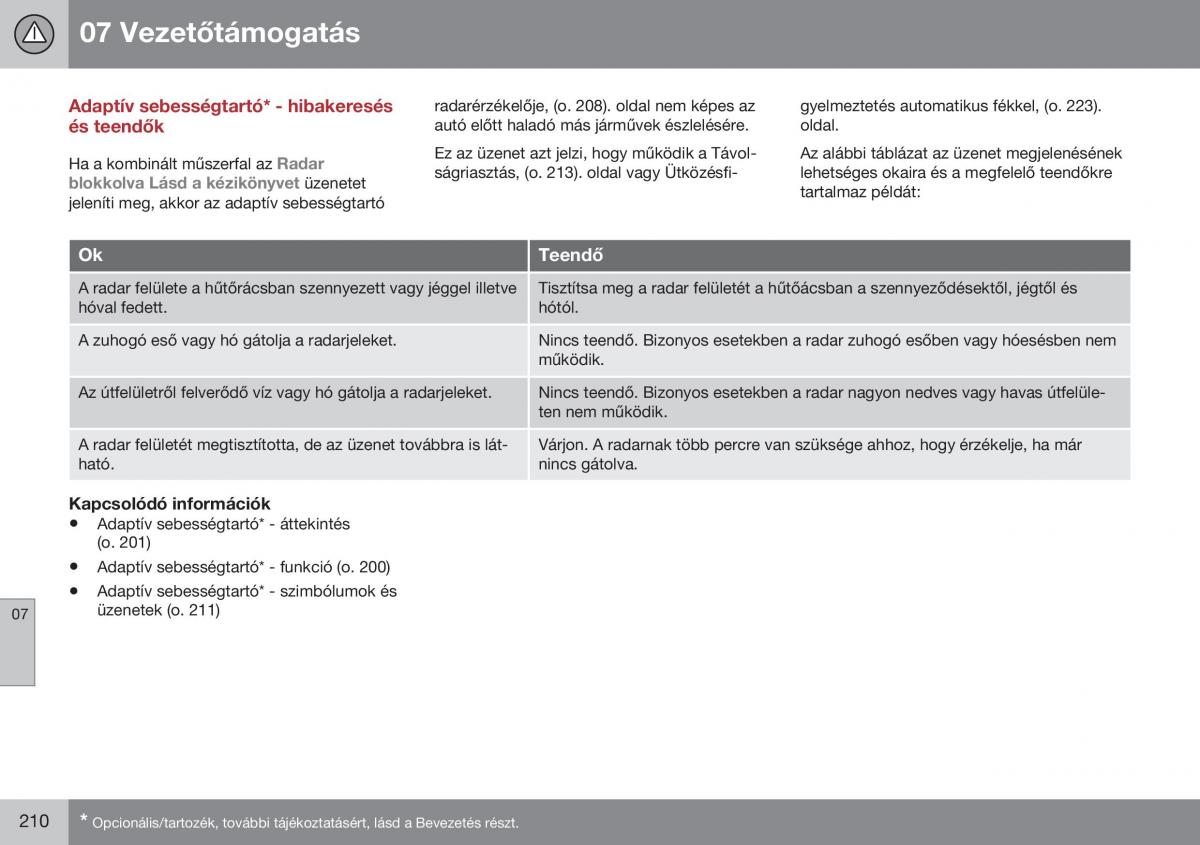 Volvo S60 II 2 Kezelesi utmutato / page 212