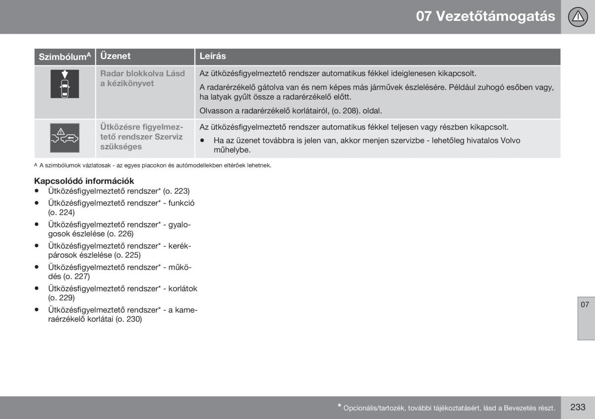 Volvo S60 II 2 Kezelesi utmutato / page 235