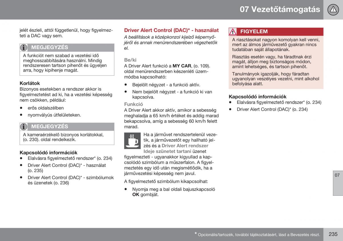 Volvo S60 II 2 Kezelesi utmutato / page 237