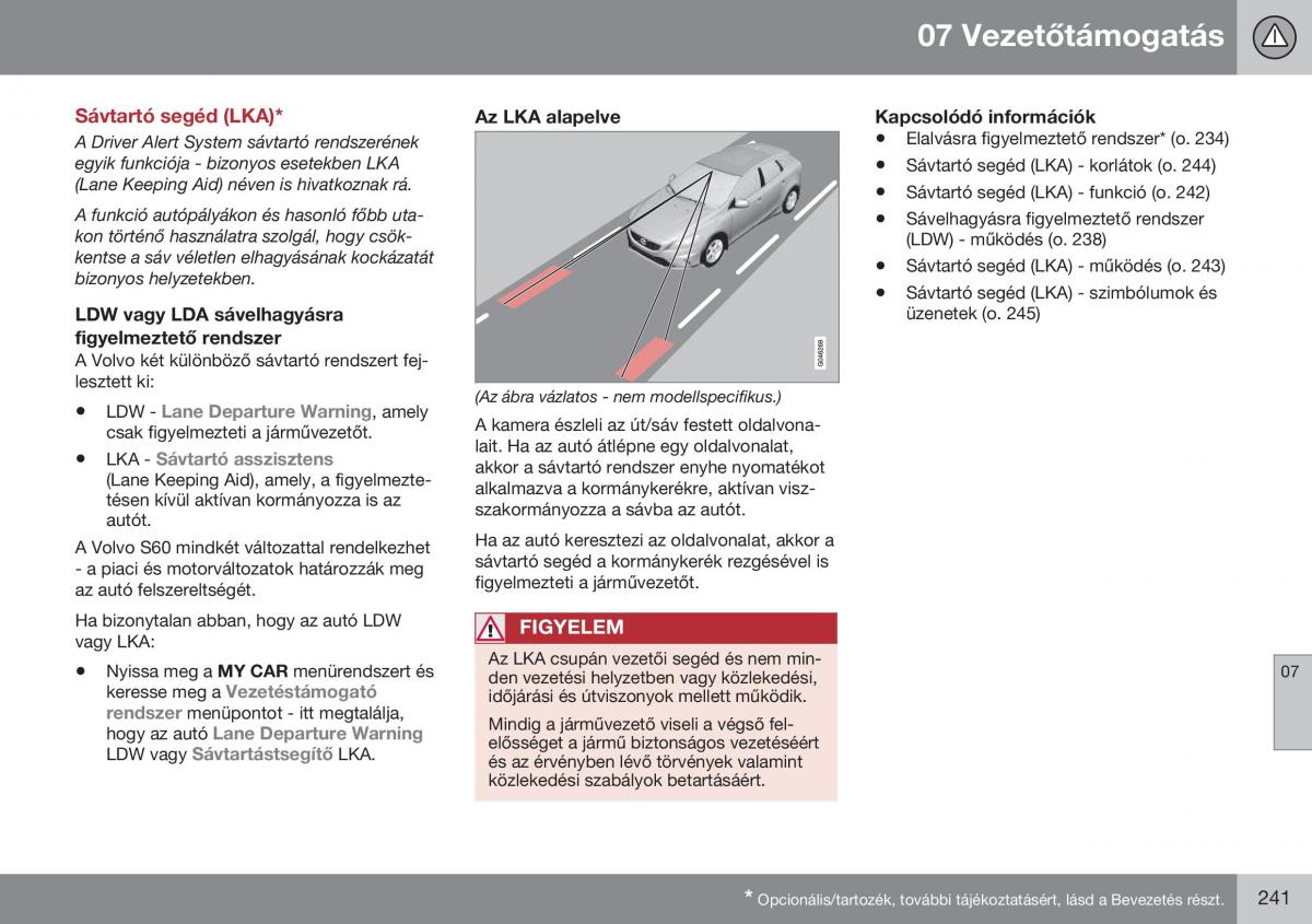 Volvo S60 II 2 Kezelesi utmutato / page 243