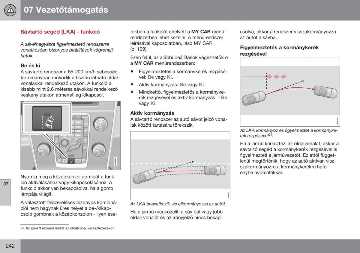 Volvo S60 II 2 Kezelesi utmutato / page 244