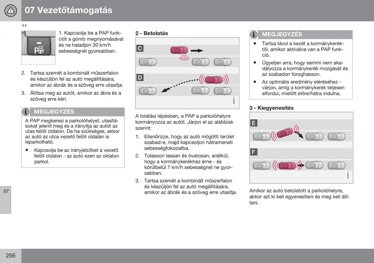 Volvo S60 II 2 Kezelesi utmutato / page 258