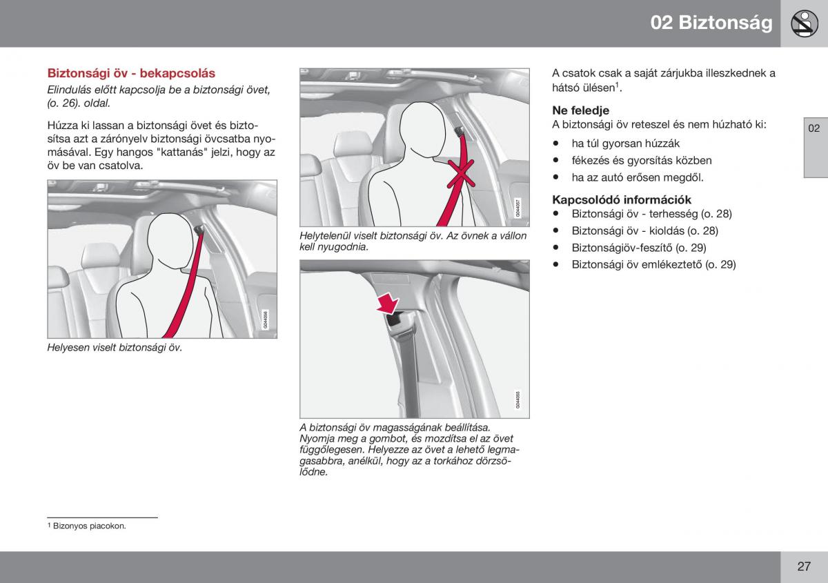 Volvo S60 II 2 Kezelesi utmutato / page 29