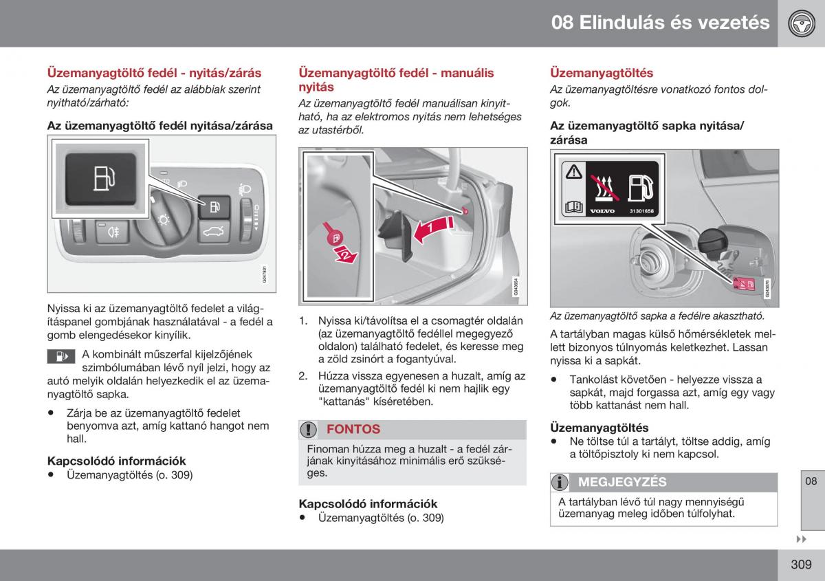 Volvo S60 II 2 Kezelesi utmutato / page 311