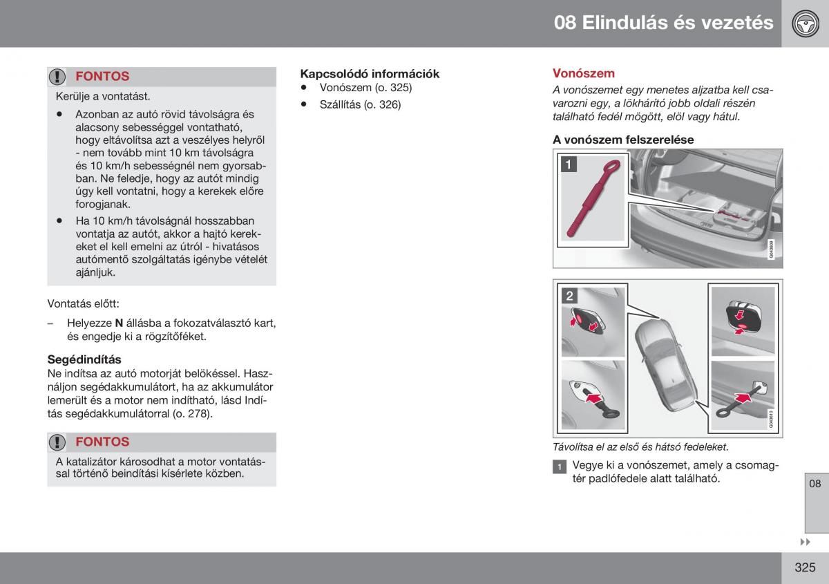 Volvo S60 II 2 Kezelesi utmutato / page 327