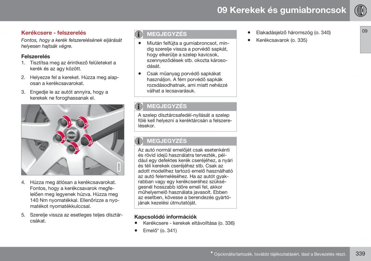 Volvo S60 II 2 Kezelesi utmutato / page 341