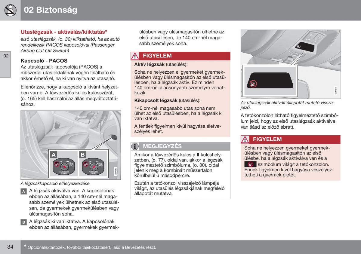 Volvo S60 II 2 Kezelesi utmutato / page 36