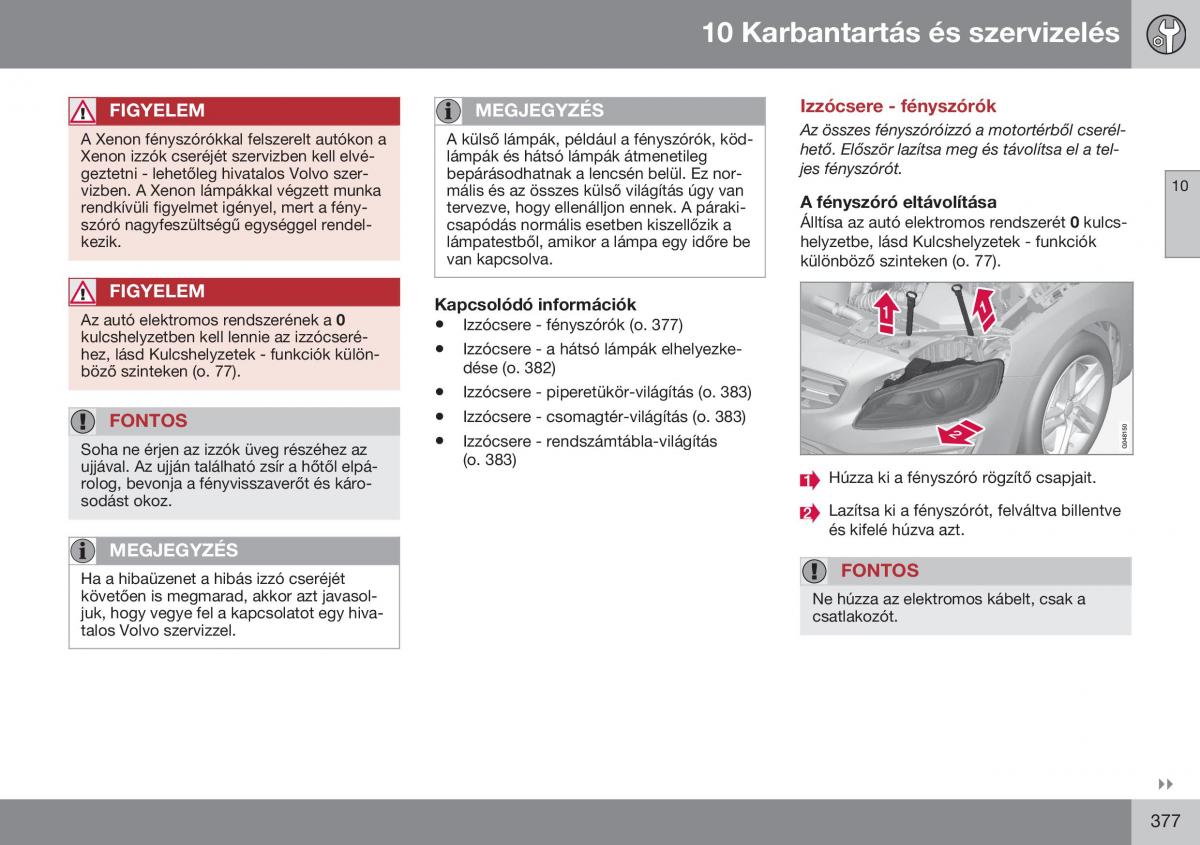 Volvo S60 II 2 Kezelesi utmutato / page 379