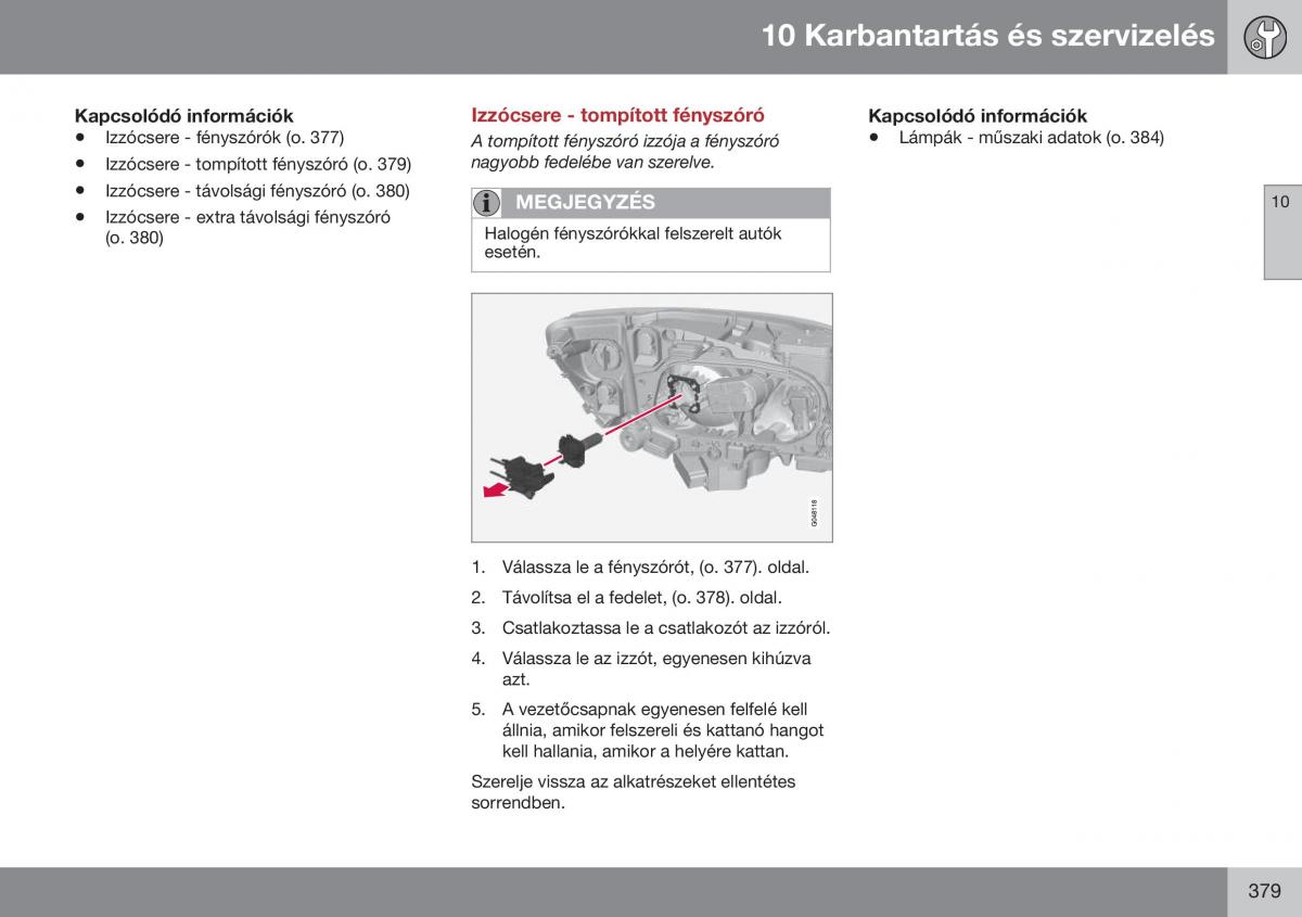 Volvo S60 II 2 Kezelesi utmutato / page 381