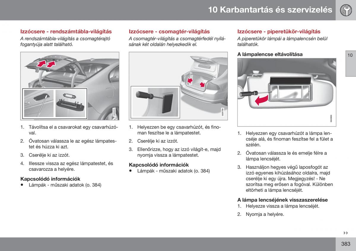 Volvo S60 II 2 Kezelesi utmutato / page 385