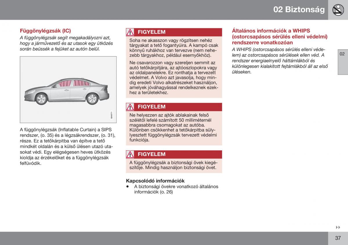 Volvo S60 II 2 Kezelesi utmutato / page 39