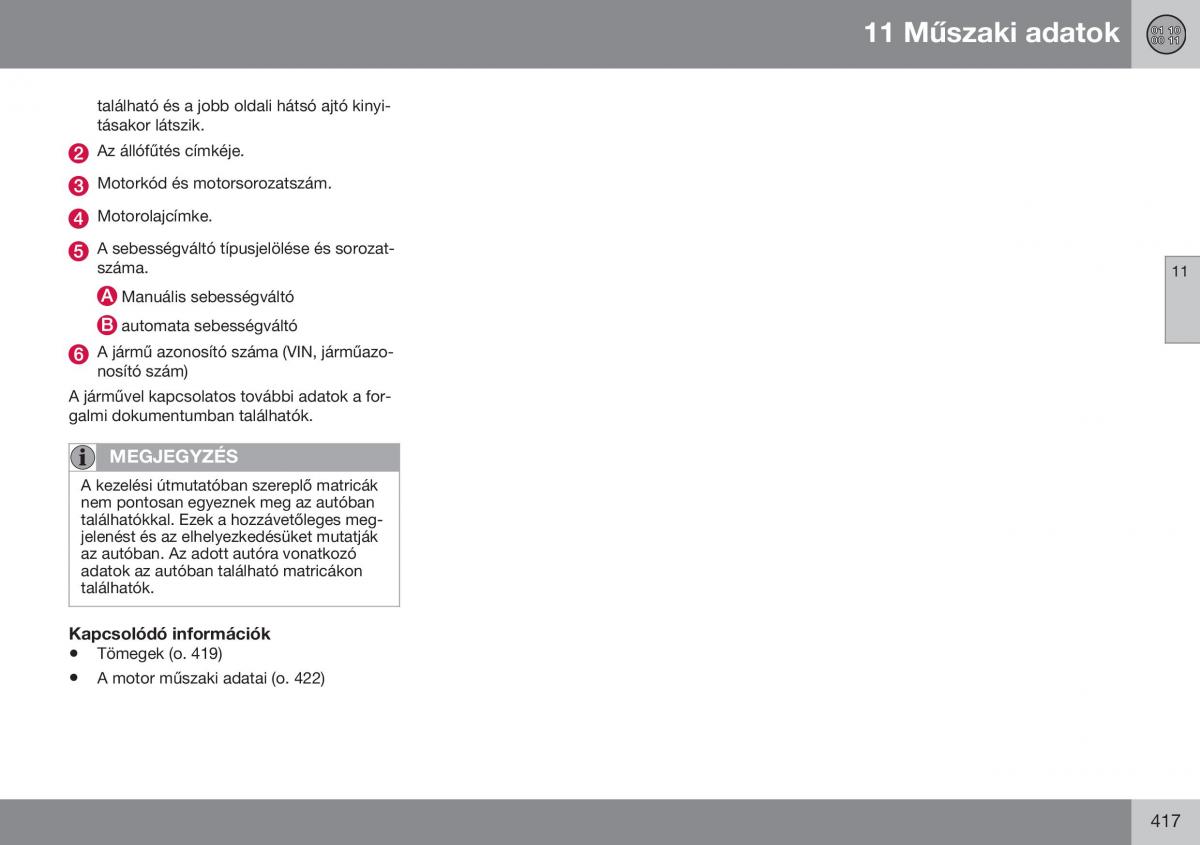 Volvo S60 II 2 Kezelesi utmutato / page 419