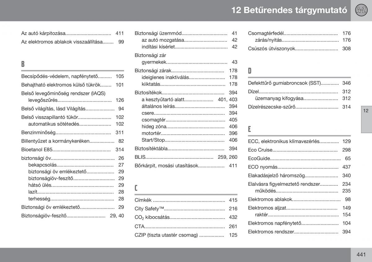 Volvo S60 II 2 Kezelesi utmutato / page 443