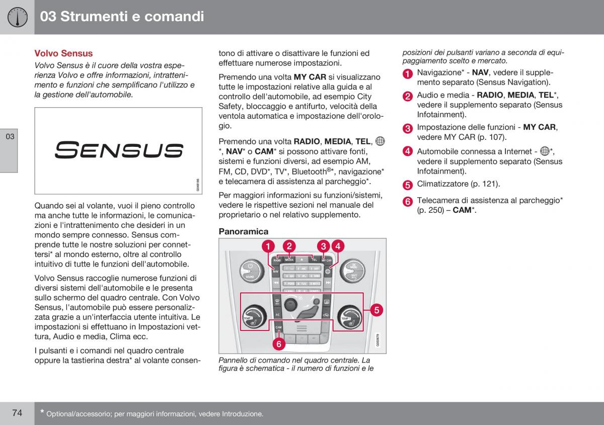 Volvo S60 II 2 manuale del proprietario / page 76