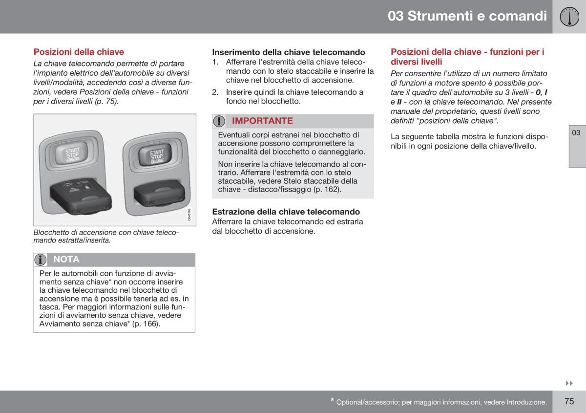 Volvo S60 II 2 manuale del proprietario / page 77