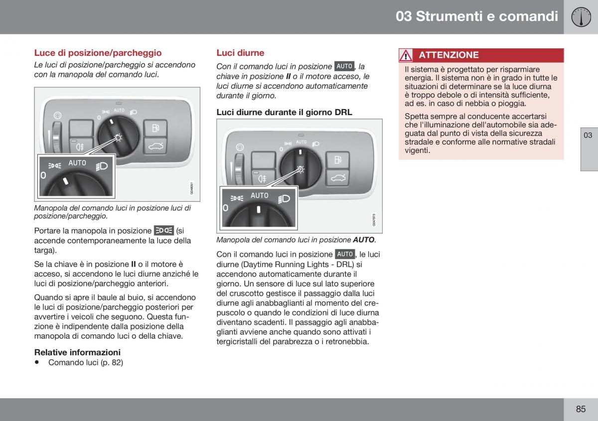 Volvo S60 II 2 manuale del proprietario / page 87