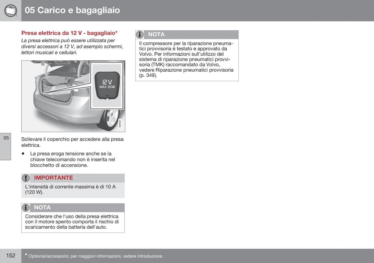 Volvo S60 II 2 manuale del proprietario / page 154