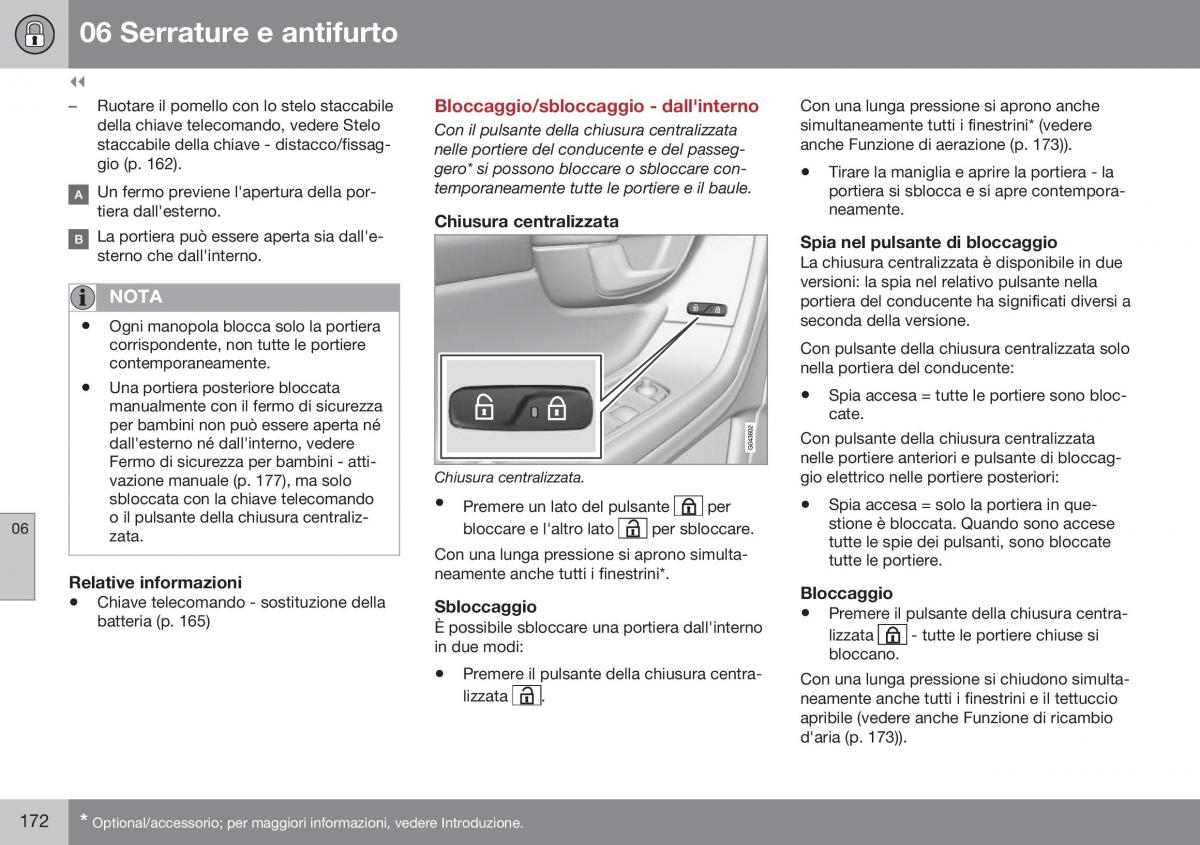 Volvo S60 II 2 manuale del proprietario / page 174